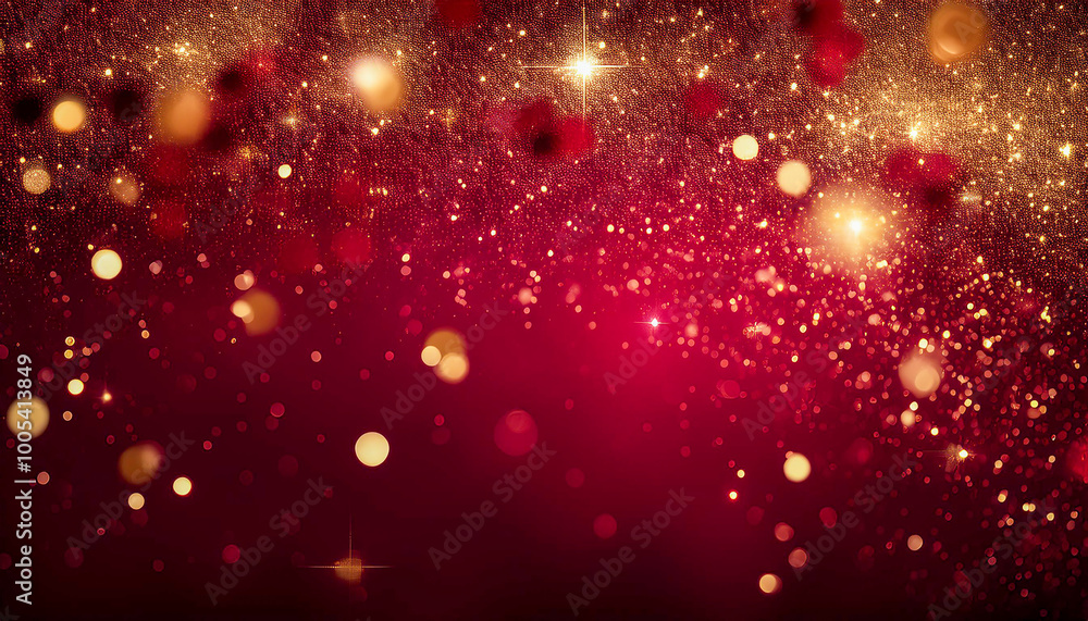 Red deep burgundy and gold abstract luxury premium background with gold sparkles that feels potent and feminine.Generative AI Red deep burgundy and gold abstract luxury premium background with gold sparkles that feels potent and feminine.Generative AI