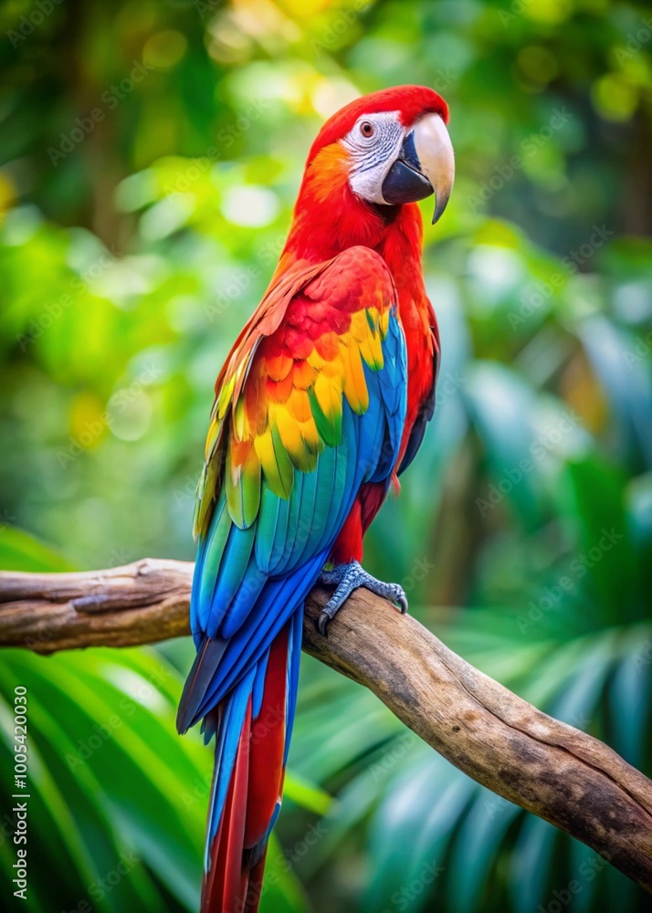 Colorful Ara Macaw - Stunning Illustration of Wildlife Colorful Ara Macaw - Stunning Illustration of Wildlife