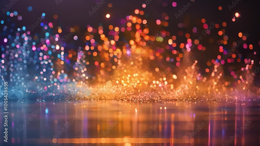 Blue and orange hues collide in a dynamic burst of color. Blue and orange hues collide in a dynamic burst of color.