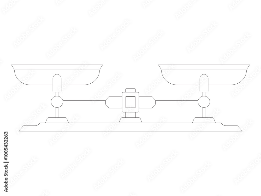Weight balance scale tool measuring heaviness equal unequal analysis precision item design set outline Weight balance scale tool measuring heaviness equal unequal analysis precision item design set outline