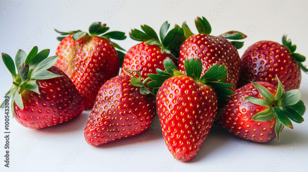 A group of perfectly ripe strawberries A group of perfectly ripe strawberries