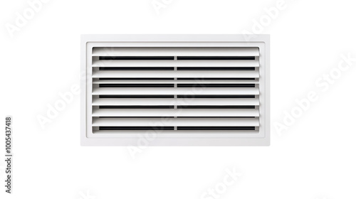 Modern air vent grille designed for efficient airflow in residential or commercial spaces. isolated white background, transparent background.