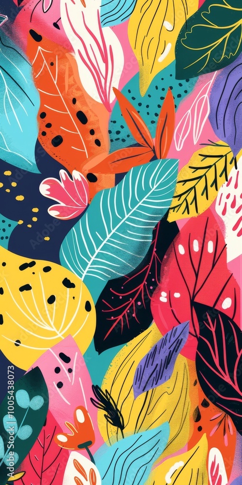 Playful cartoon layout with vibrant hand-drawn pattern. Playful cartoon layout with vibrant hand-drawn pattern.