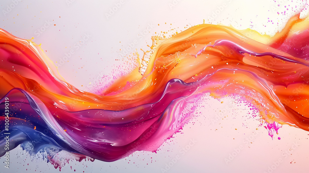 Vibrant swirls of color dance together in a mesmerizing abstract display of art Vibrant swirls of color dance together in a mesmerizing abstract display of art