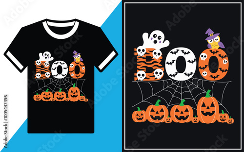 Boo t-shirt Design Vector Illustration.
