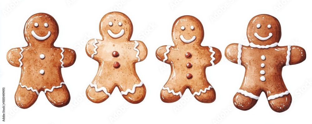 Set watercolor elements with Gingerbread cookies,Cup cocoa and sweets,cookies,sweet holiday card,Christmas menu,season greeting,xmas and New Year sweet composition,space for text. Set watercolor elements with Gingerbread cookies,Cup cocoa and sweets,cookies,sweet holiday card,Christmas menu,season greeting,xmas and New Year sweet composition,space for text.