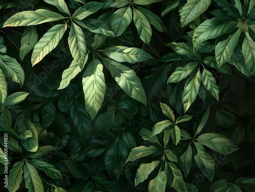 Lush Green Leaves: A Close-Up View of Nature's Beauty