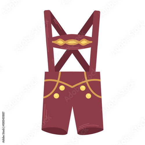 Lederhosen icon clipart avatar logotype isolated illustration