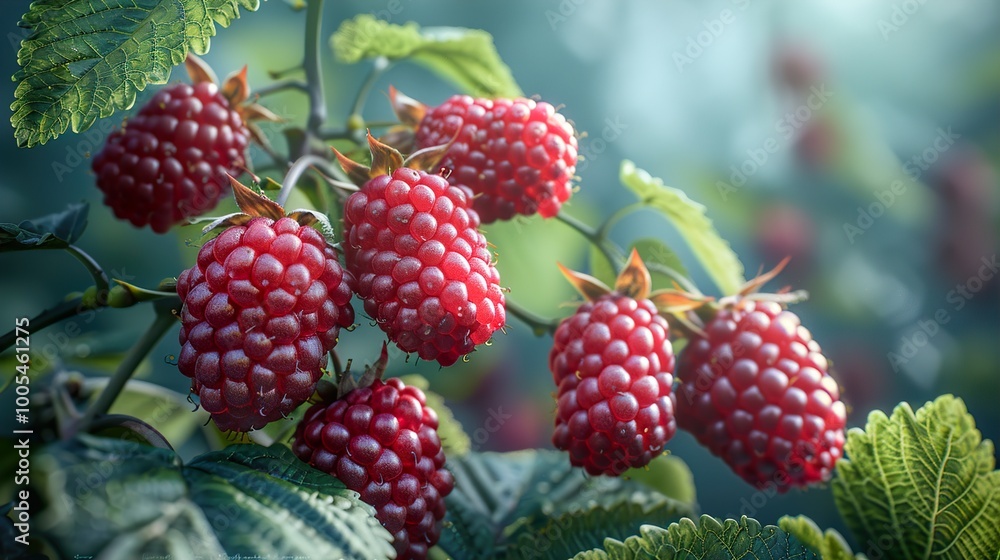 Close-Up of Ripe Blackberries on a Bush Close-Up of Ripe Blackberries on a Bush