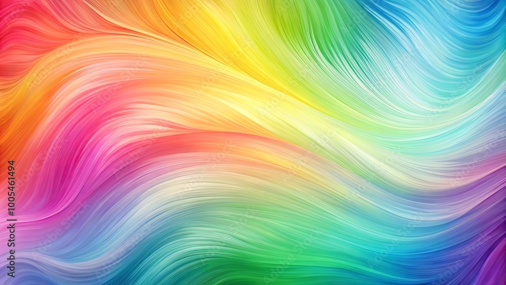 Abstract Rainbow Waves in a Symphony of Colors Abstract Rainbow Waves in a Symphony of Colors