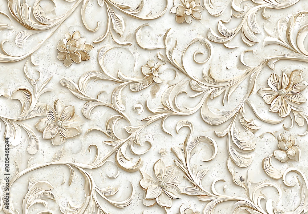 A seamless pattern of beautiful flowers A seamless pattern of beautiful flowers