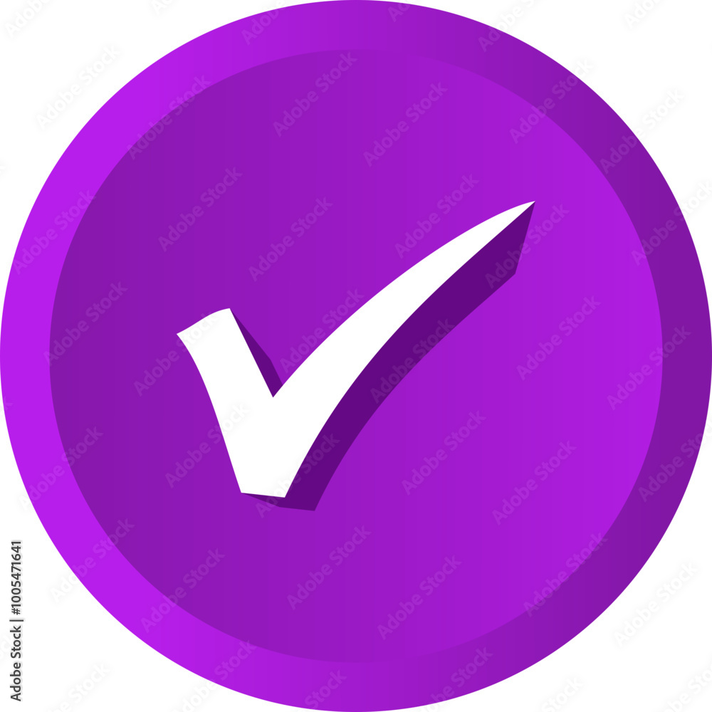 3D Checlist Circle Icon 3D Checlist Circle Icon