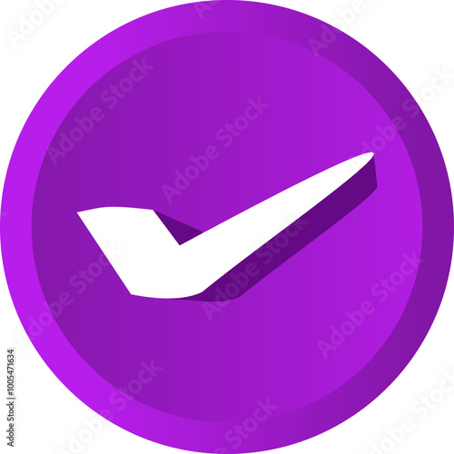 3D Checlist Circle Icon photo