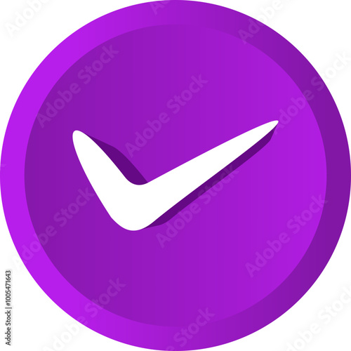 3D Checlist Circle Icon photo