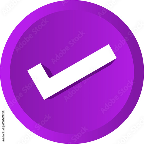 3D Checlist Circle Icon photo