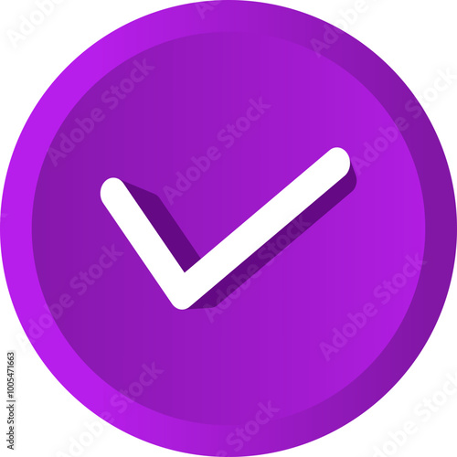3D Checlist Circle Icon
