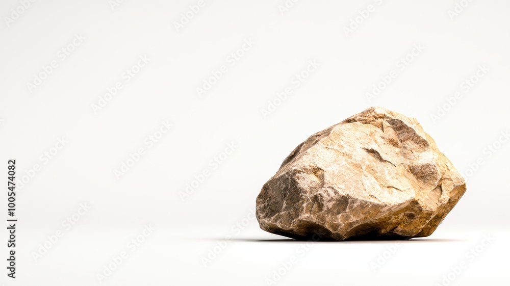 Weathered Rock on Light Background Weathered Rock on Light Background