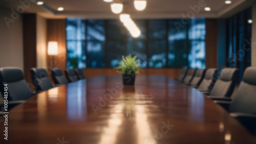 Wallpaper Mural Blur image of conference room with bokeh for background usage Torontodigital.ca