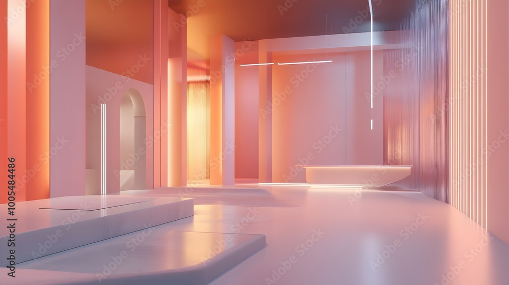 Mockup abstract studio fashion, 3d render, 3d illustration. Mockup abstract studio fashion, 3d render, 3d illustration.
