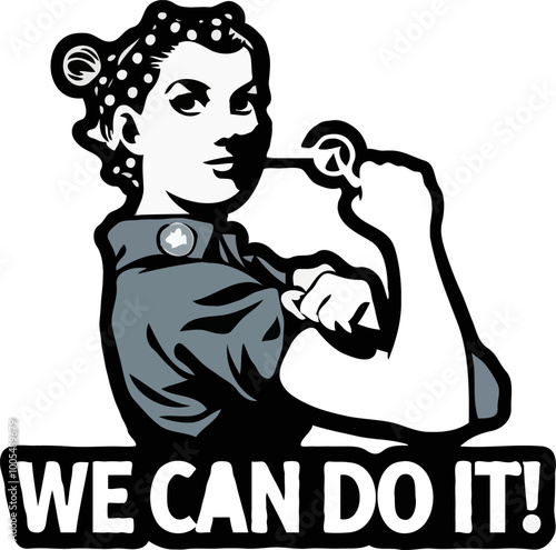 Rosie the Riveter motivational poster