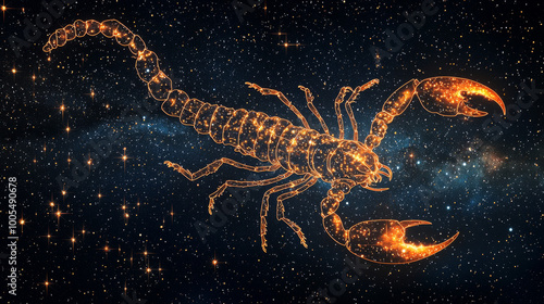 “Scorpio’s Venom: A Cosmic Scorpion in the Night Sky”