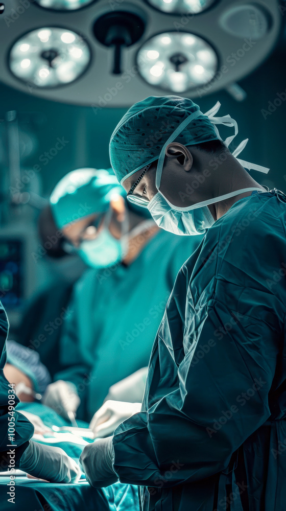 Operating theatre in the hospital. AI generative. Operating theatre in the hospital. AI generative.