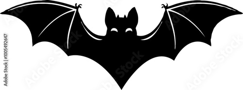 A bat silhouette vector illustration
