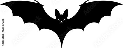 A bat silhouette vector illustration