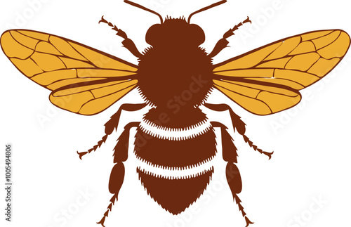Brown bee icon