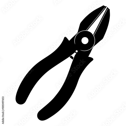 Pliers  silhouette vector illustration design