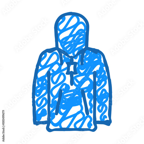 rainwear motorcycle doodle icon sketch vector. rainwear motorcycle sign. isolated symbol illustration