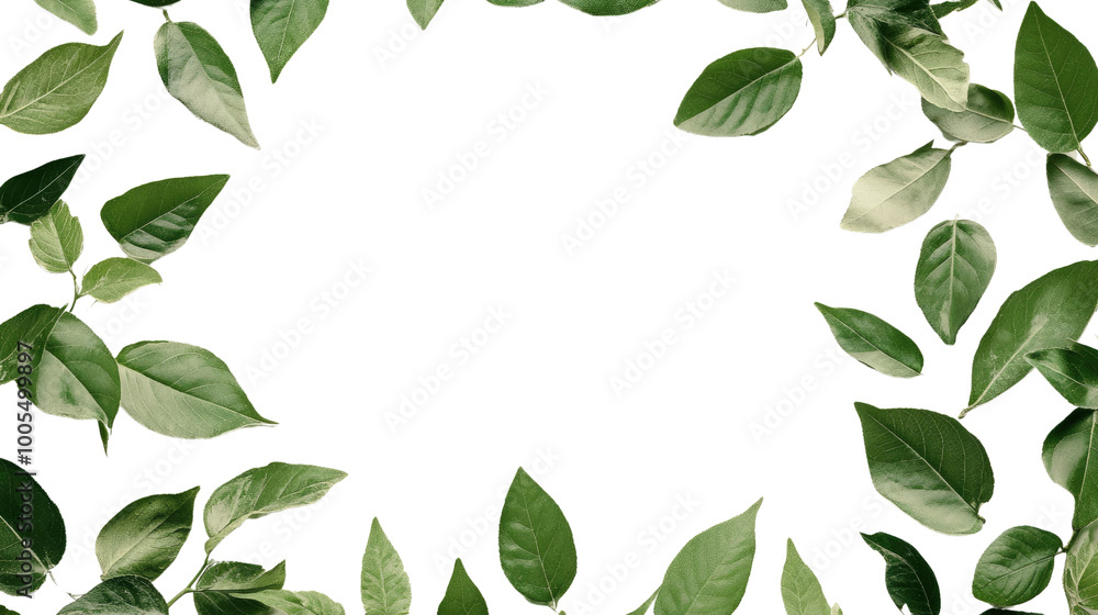 Naklejka premium leaves on a transparent background
