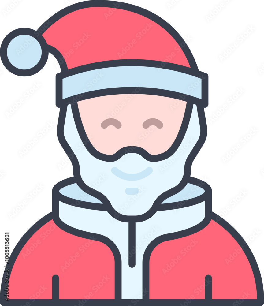 Obraz premium Santa claus icon