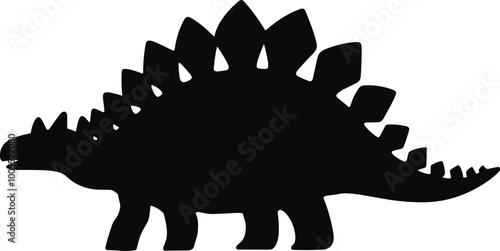 Ankylosaurus Dinosaur Silhouette Vector Clipart for Designs and Graphics