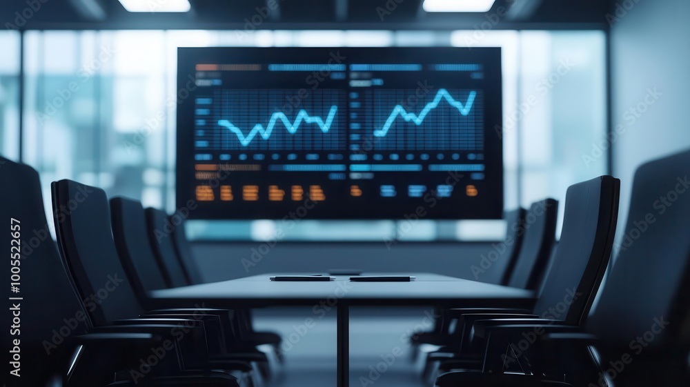 Corporate meeting room with holographic charts hovering above, futuristic collaboration with shared digital responsibility futuristic business responsibility Corporate meeting room with holographic charts hovering above, futuristic collaboration with shared digital responsibility futuristic business responsibility