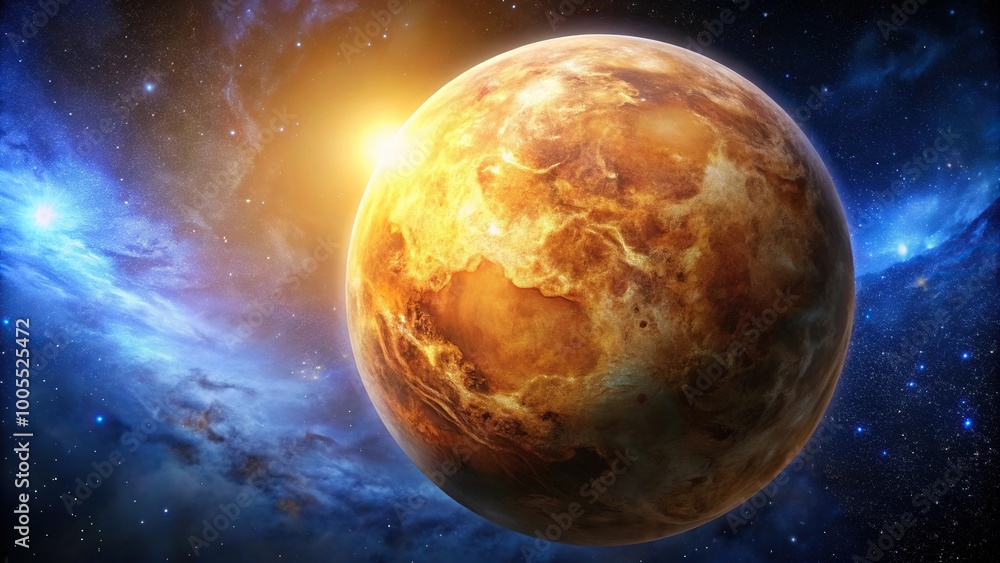 Obraz premium photorealistic image of Venus in space