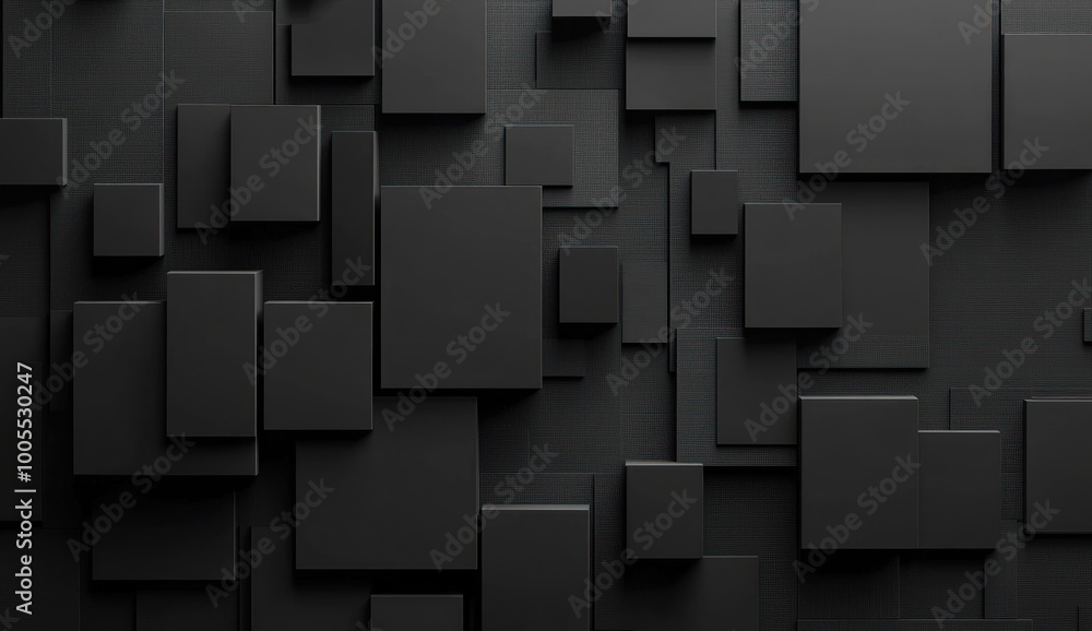 Abstract Black and White Geometric Composition Abstract Black and White Geometric Composition