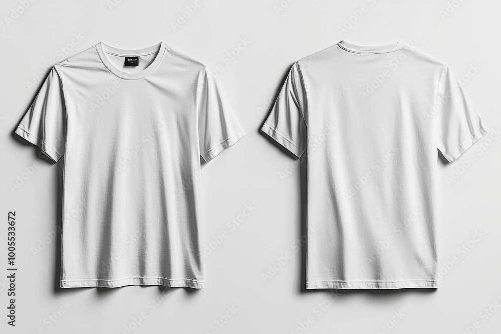 White Tshirt Mockup Isolated created with Generative AI White Tshirt Mockup Isolated created with Generative AI