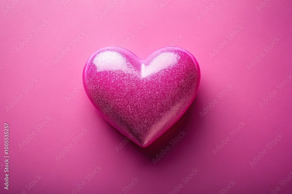 Pink heart on pink background Pink heart on pink background