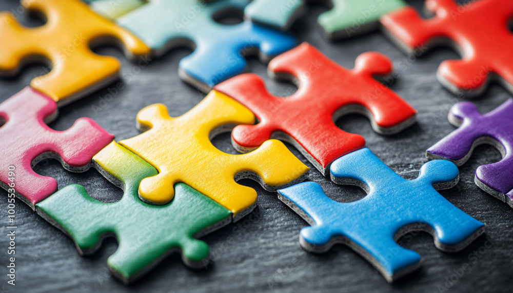 Fototapeta premium jigsaw puzzle pieces