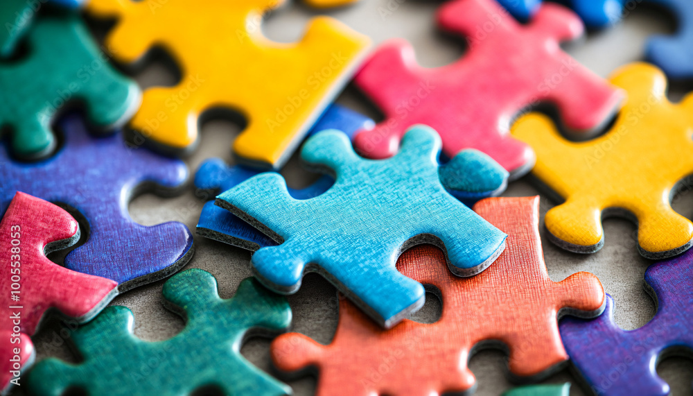 Fototapeta premium jigsaw puzzle pieces