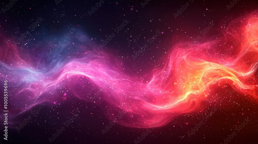 Vibrant cosmic nebula swirling in shades of pink, orange, and blue against a starry background, showcasing the beauty of space Vibrant cosmic nebula swirling in shades of pink, orange, and blue against a starry background, showcasing the beauty of space