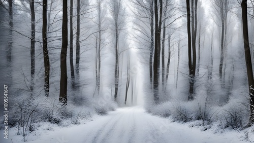 forest with winter