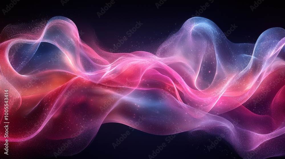 Colorful abstract waves blend seamlessly in a captivating display, showcasing dynamic movement and vibrant hues Colorful abstract waves blend seamlessly in a captivating display, showcasing dynamic movement and vibrant hues