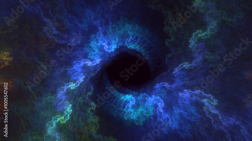 3D manual rendering abstract round light background. Its not AI Generatd illustration.