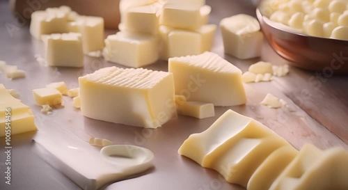 parmesan cheese and knife