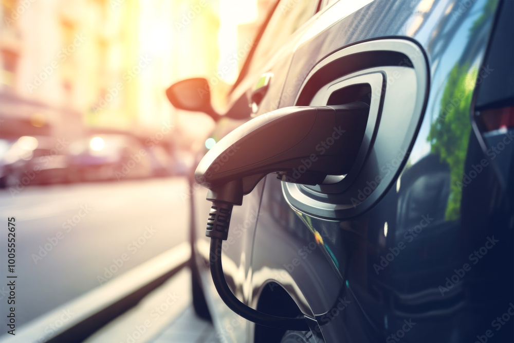 electric car charging battery on background electric car charging battery on background