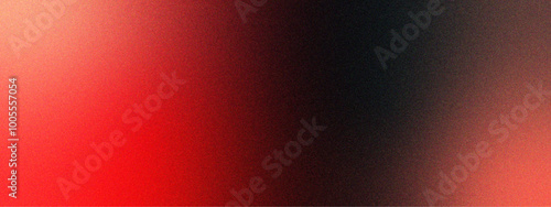 Modern red metallic wall texture with gradient lighting. Luxurious blurred background red deep garnet texture. Color gradient, ombre. Rough, grain, noise.