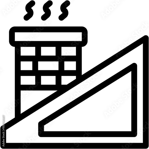 Vector Icon Chimney, Roof, Chimney Sweep, Miscellaneous, House