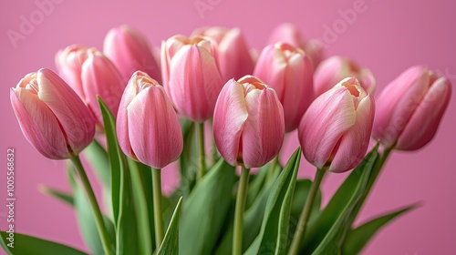 Charming Pink Tulip Bouquet for Spring Celebrations